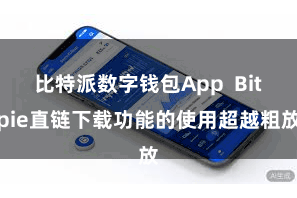 比特派数字钱包App  Bitpie直链下载功能的使用超越粗放