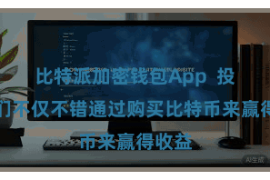 比特派加密钱包App  投资者们不仅不错通过购买比特币来赢得收益